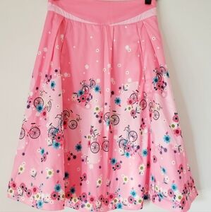 Adorable Lindy Bop Spring Bicycle Vintage Skirt!